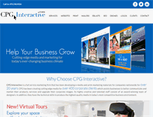 Tablet Screenshot of cpginteractive.com